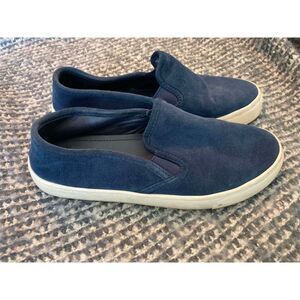Tory Burch | Navy Suede Leather Loafer Slide-on Shoes | Women's 5.5